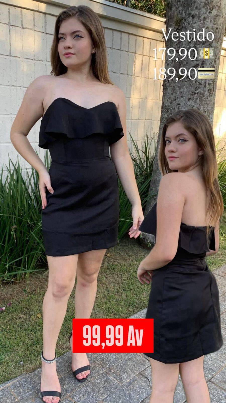 VESTIDO DECOTE CORAÇÃO